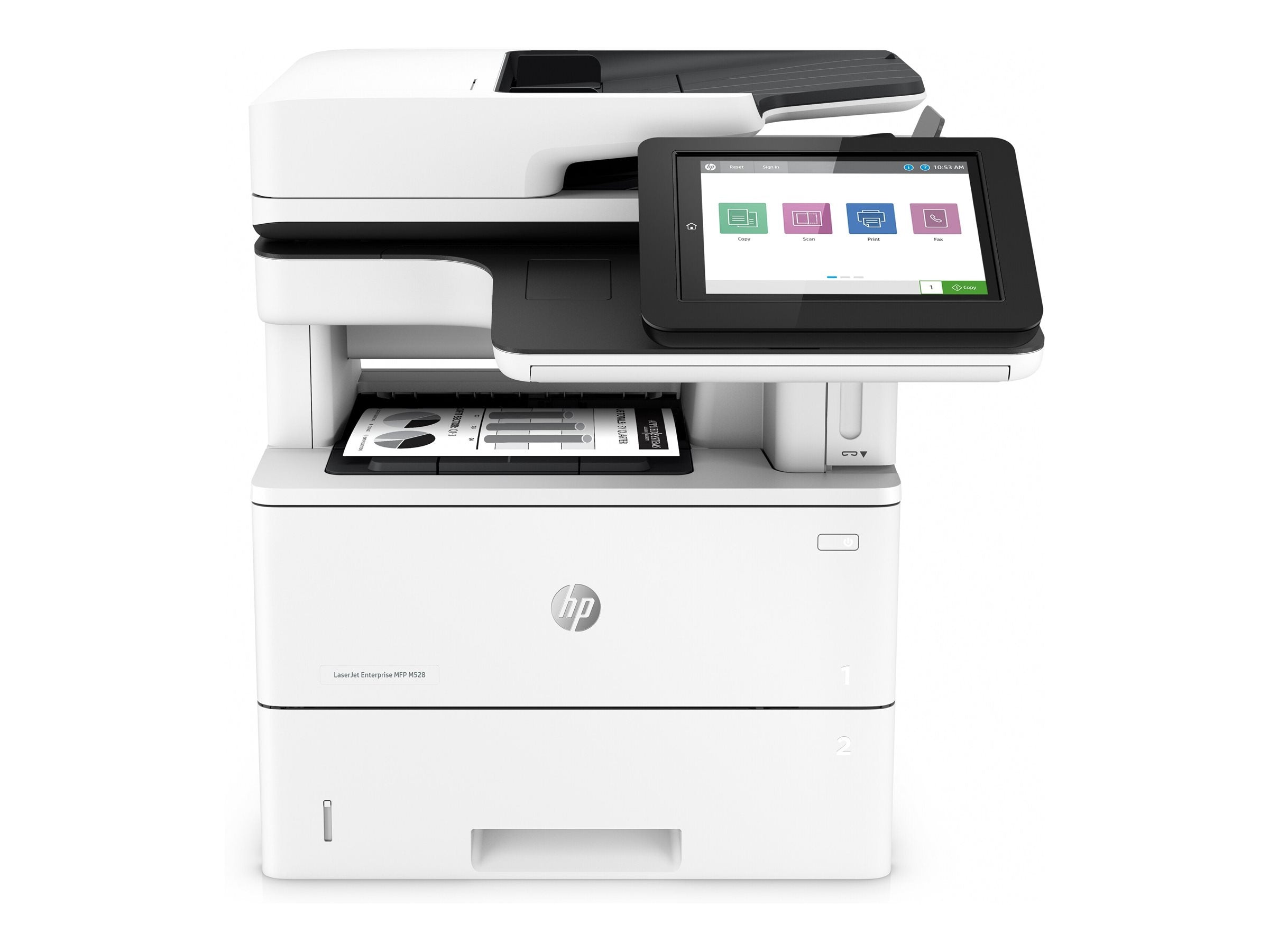 HP LaserJet Enterprise MFP M528f Seitenansicht