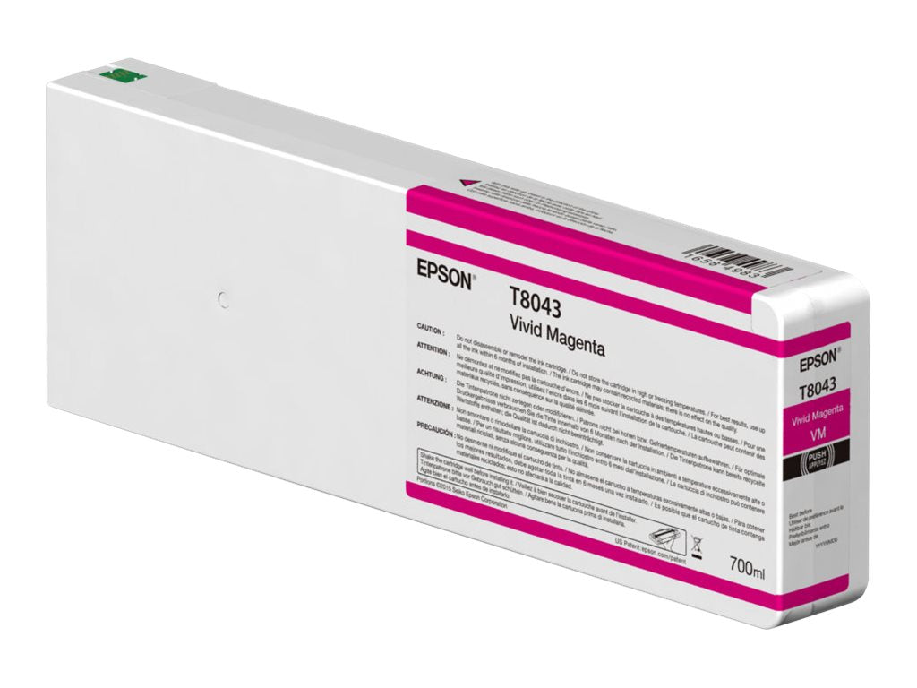 EPSON Singlepack Vivid Magenta T804300 Tintenpatrone Vorderansicht