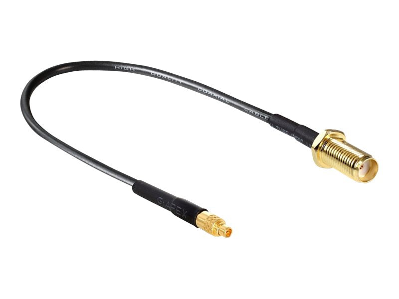 DELOCK Antennenkabel SMA Buchse zum Einbau zu MMCX Stecker 200mm - Vorderansicht