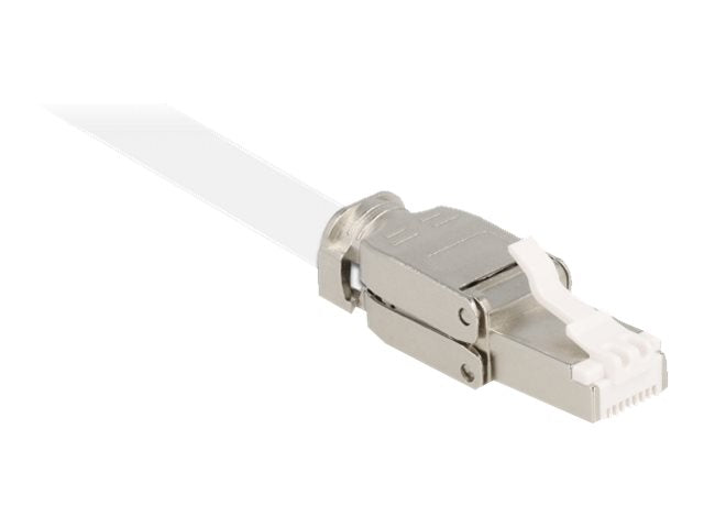DELOCK RJ45 Stecker Cat.6A STP werkzeugfrei - Vorderansicht
