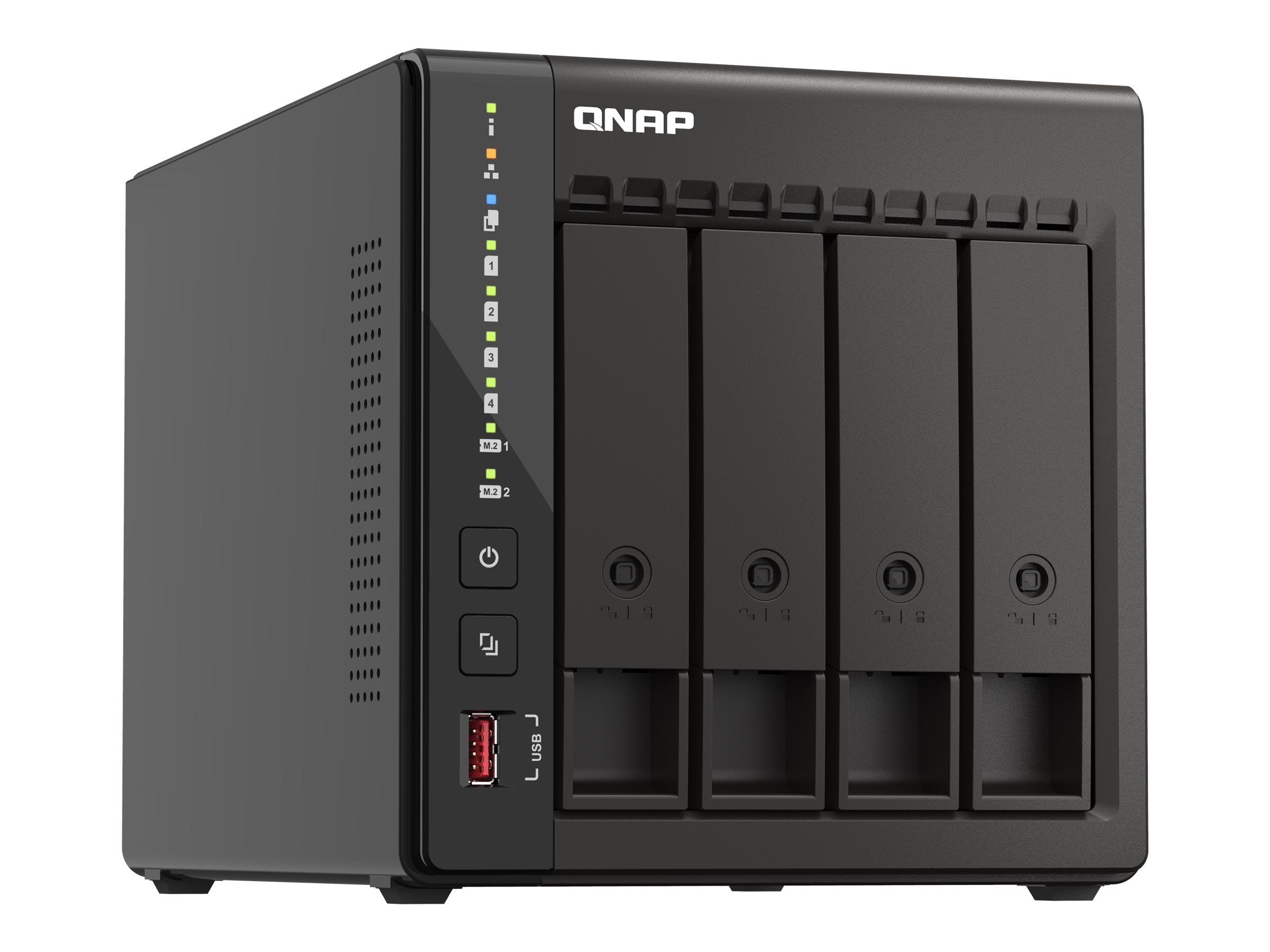 QNAP TS-453E-8G NAS-Server Vorderansicht