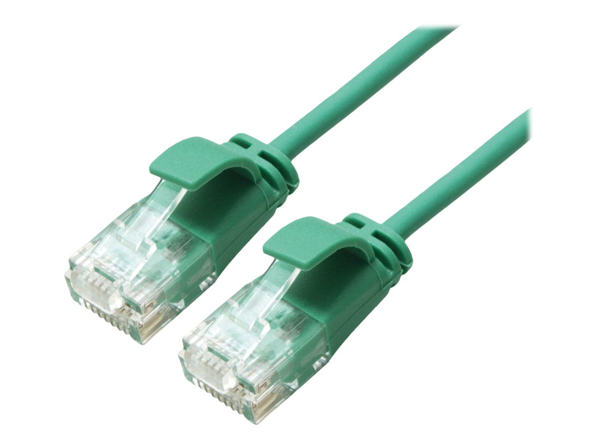 ROLINE GREEN UTP Patchkabel Kat.6A Class EA LSOH slim grün 1,5m - Vorderansicht
