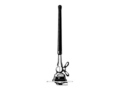 PROCOM MU 5-Z/l Mobile Gummi Antenne 406-440 MHz - Vorderansicht