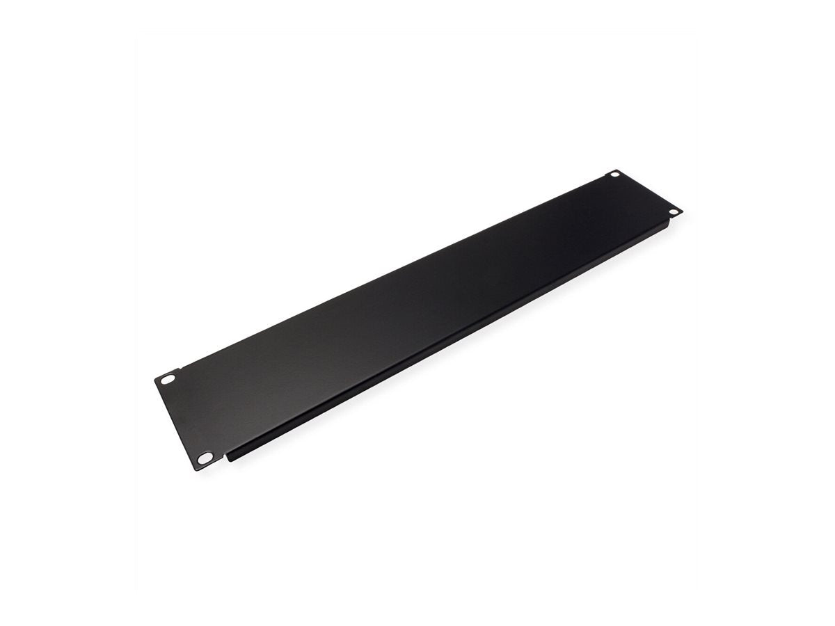 VALUE 48,26cm 19Zoll-Blindplatte 2 HE schwarz - Verpackung