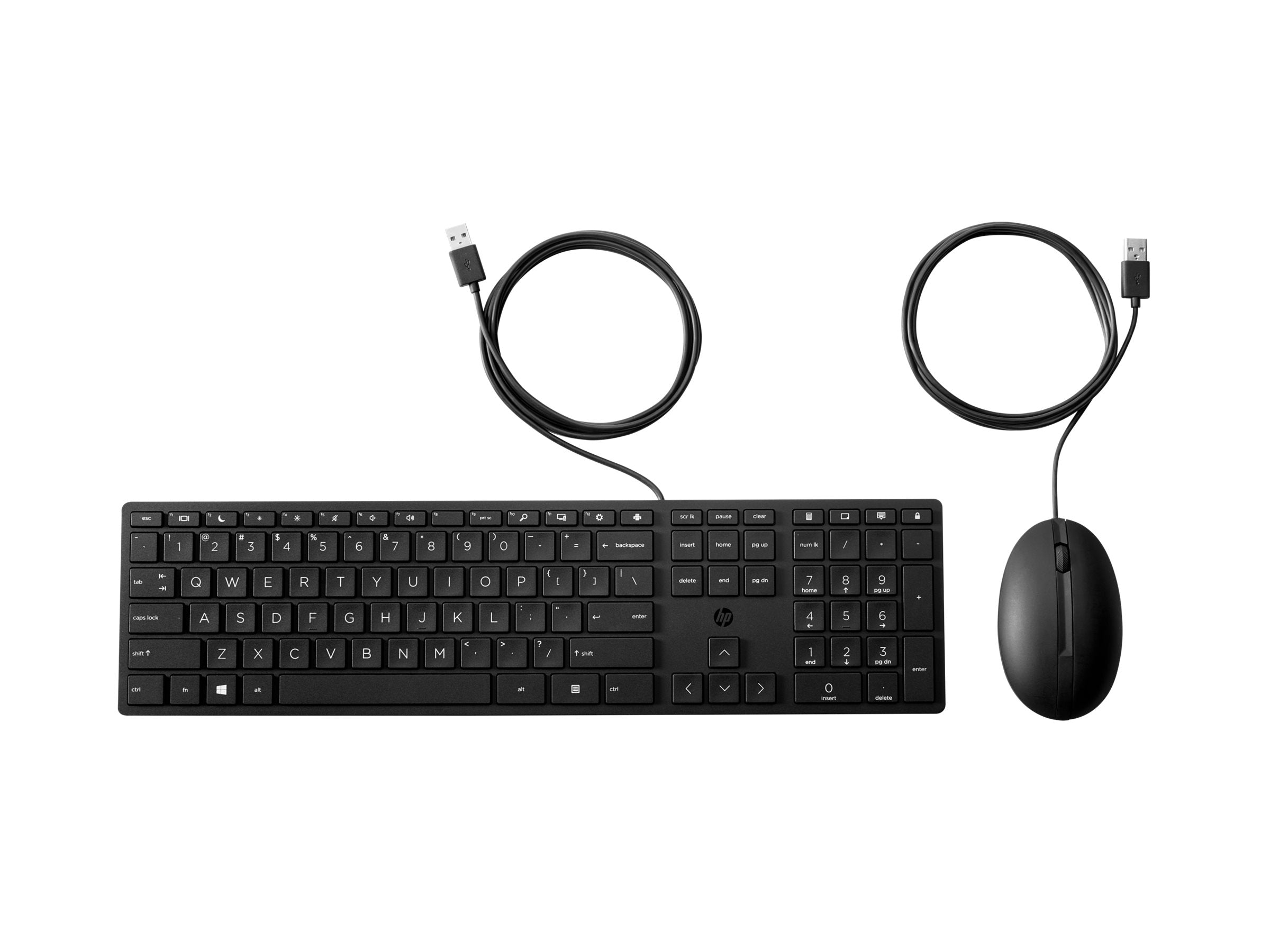 HP Wired 320MK Maus und Tastatur Set - Detailansicht der Tasten