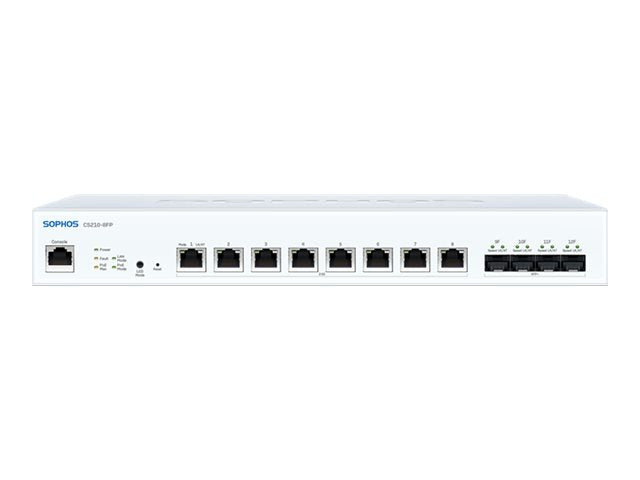 SOPHOS CS210-8FP Sophos Switch - 8 port 8x2.5G with Full PoE - EU power cord