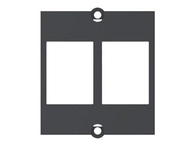 BACHMANN Modul für 2x Keystone mit Metallhalterung - Vorderansicht