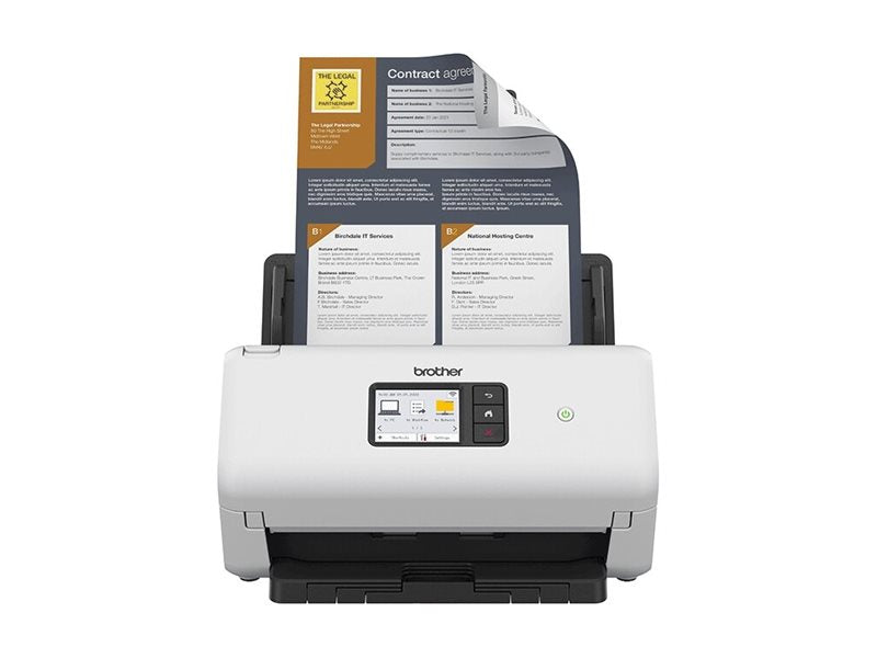 BROTHER ADS-4550W Desktop Scanner Anschlussmöglichkeiten