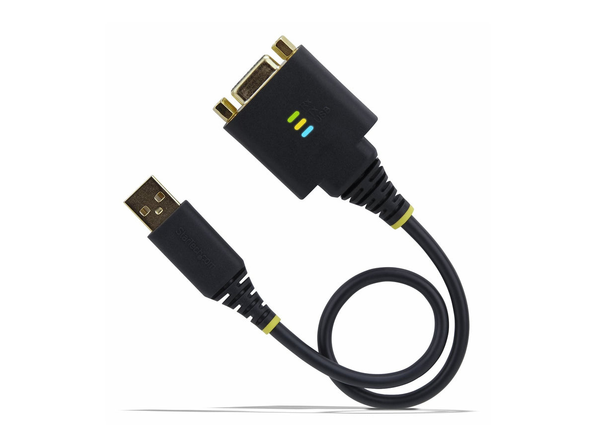 STARTECH.COM 30cm USB Null Modem Kabel USB Seriell Adapter COM Retention