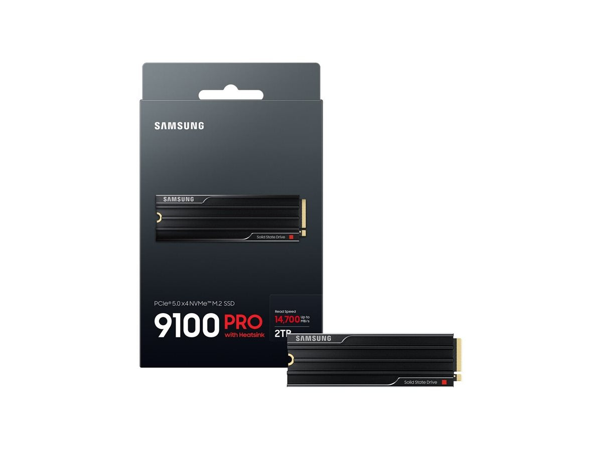 SAMSUNG 9100 PRO SSD Heatsink NVMe M.2 2TB Verpackung