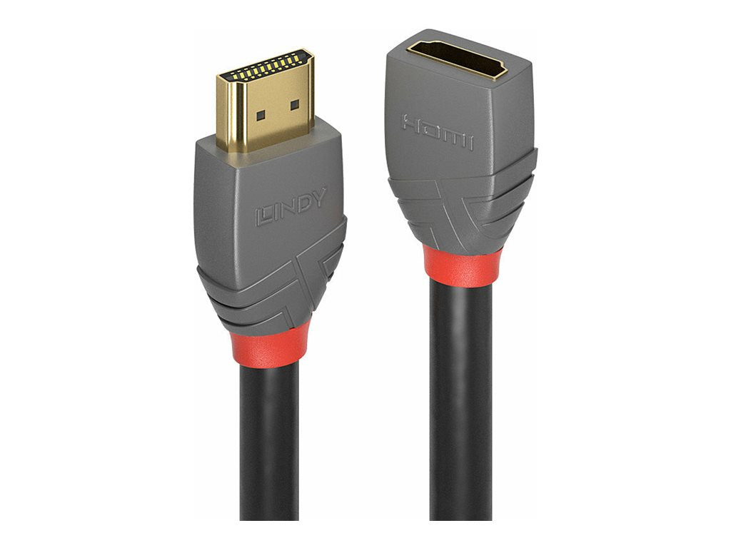 LINDY 2m HDMI Verlängerungskabel Anthra Line - Vorderansicht