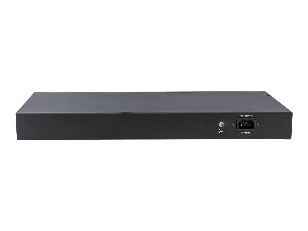 INTELLINET 24-Port Gigabit Ethernet PoE+ Switch im Rack montiert