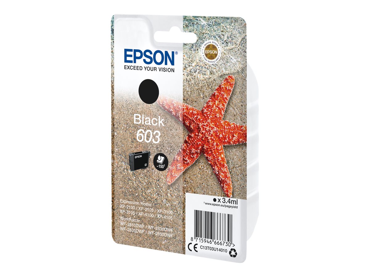 EPSON 4LB Singlepack Black 603 Ink w/s Verpackung