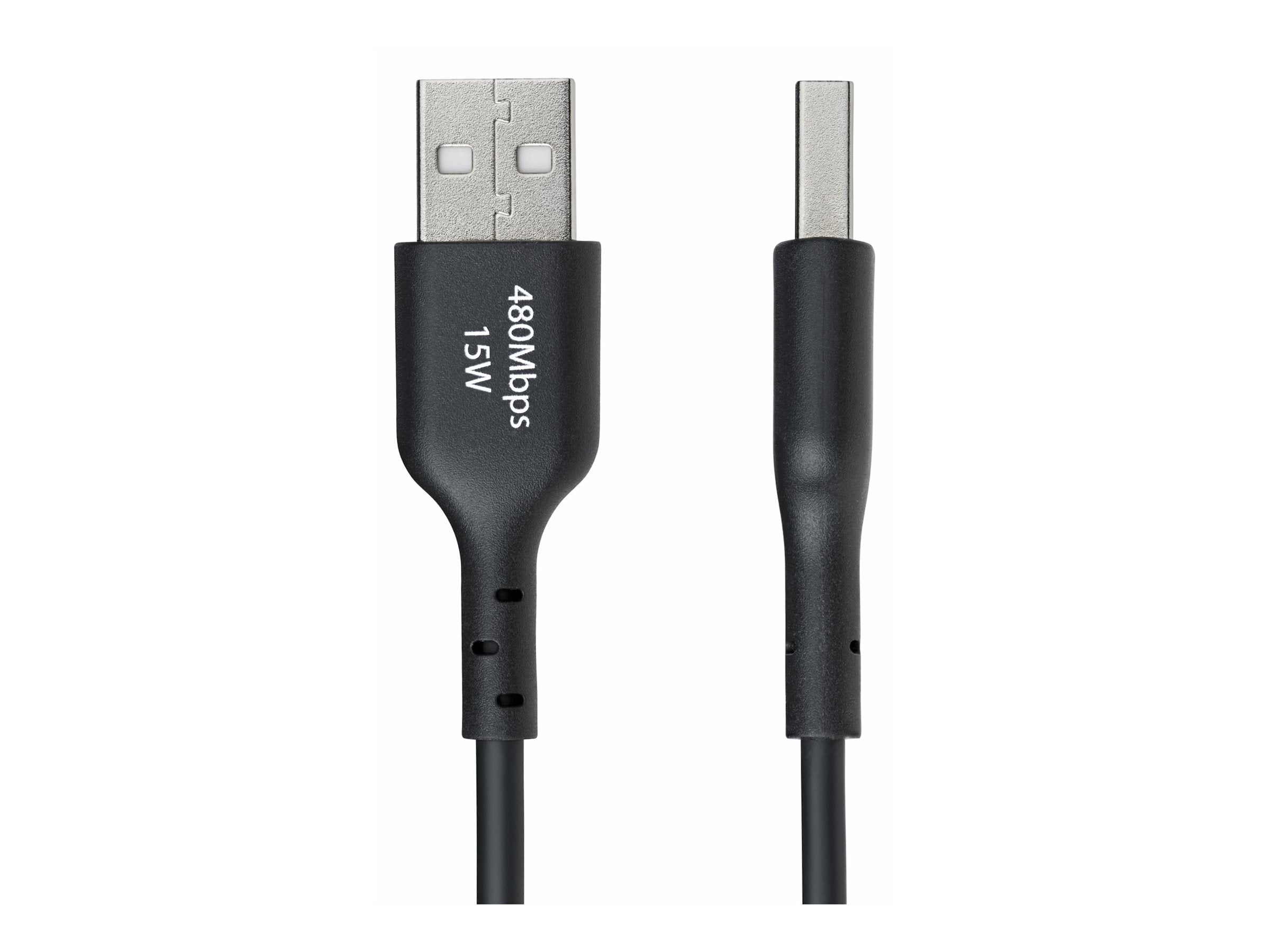 STARTECH.COM 1m USB-A auf USB-C Ladekabel USB-A auf Typ-C Schnellladekabel 3A USB 2.0 Datenubertragung Schwarz