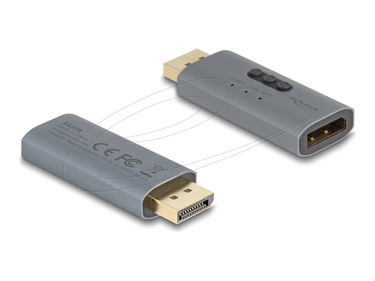 DELOCK DisplayPort EDID Emulator 8K - Vorderansicht