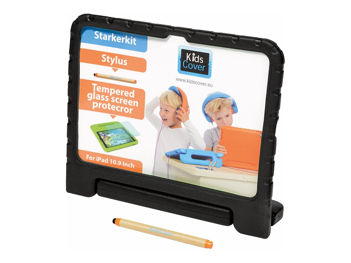 PARAT KidsCover für iPad 10 Gen./11 Gen. inkl. StylusPen und gehärtetem Displayschutz - schwarz