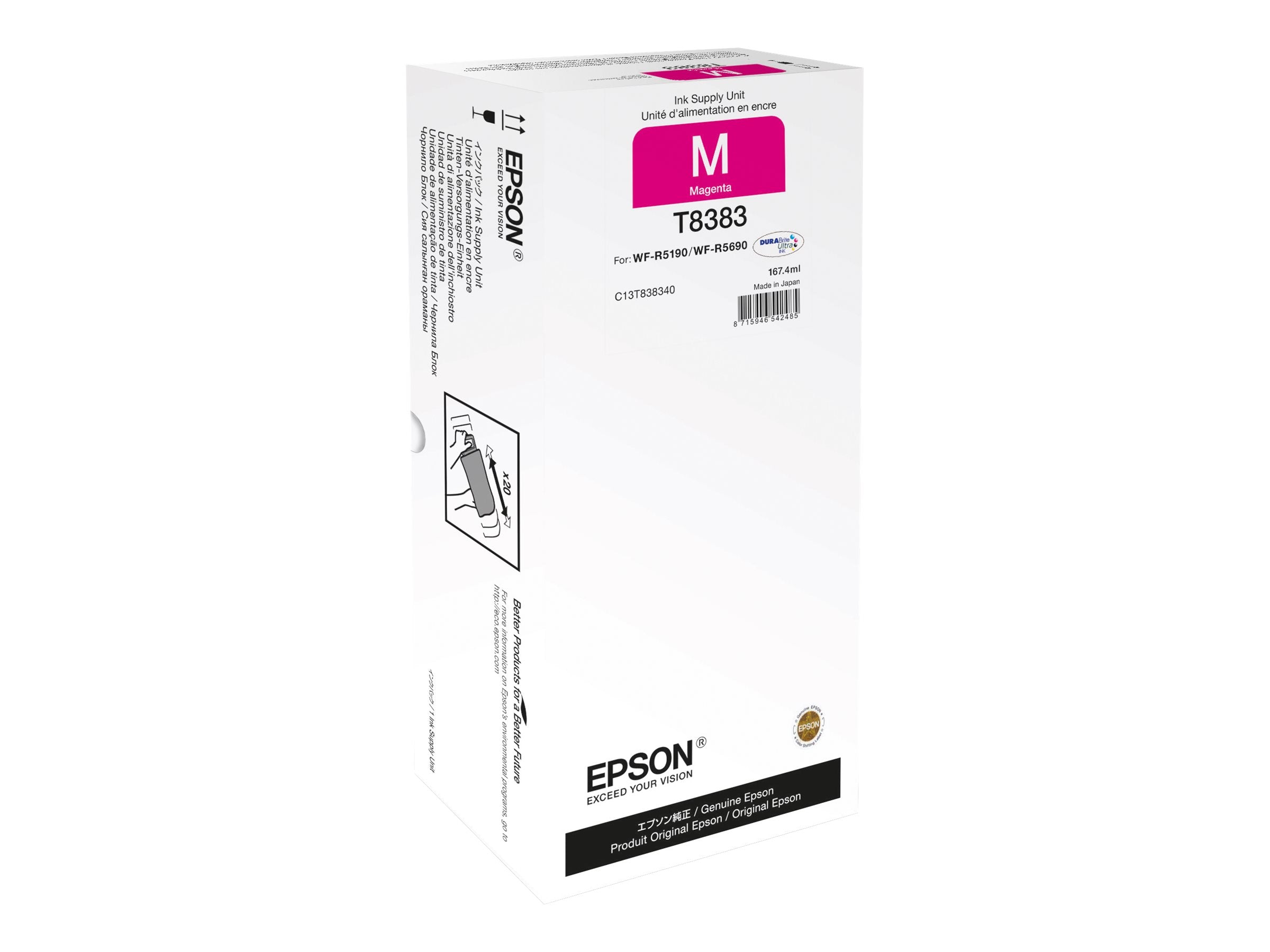 EPSON 1LB WorkForce Pro WF-R5xxx series Magenta XL Ink Supply Unit Verpackung
