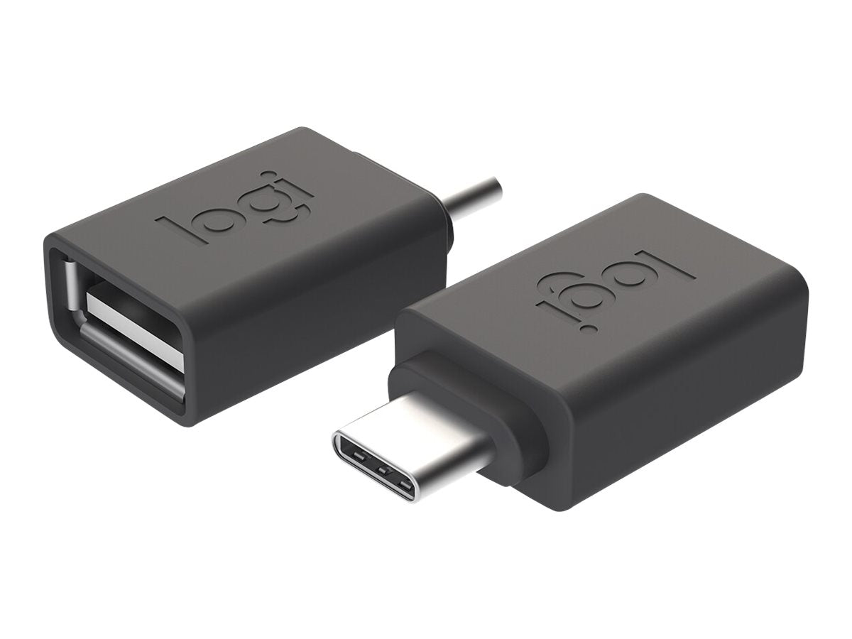 LOGITECH USB adapter 24 pin USB-C M to USB F Vorderansicht