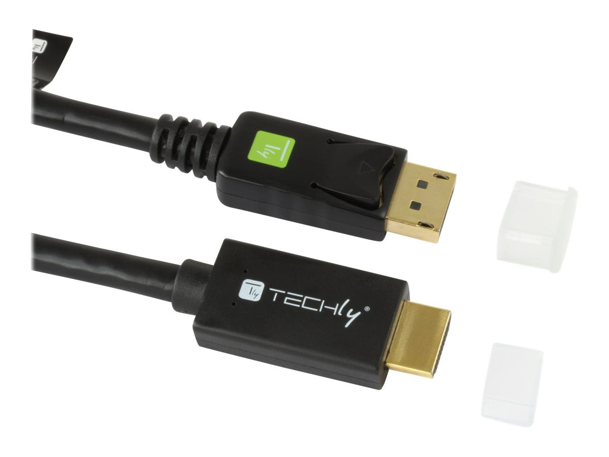 EFB TECHLY Konverterkabel DisplayPort 1.2 auf HDMI schwarz 1m - Verpackung