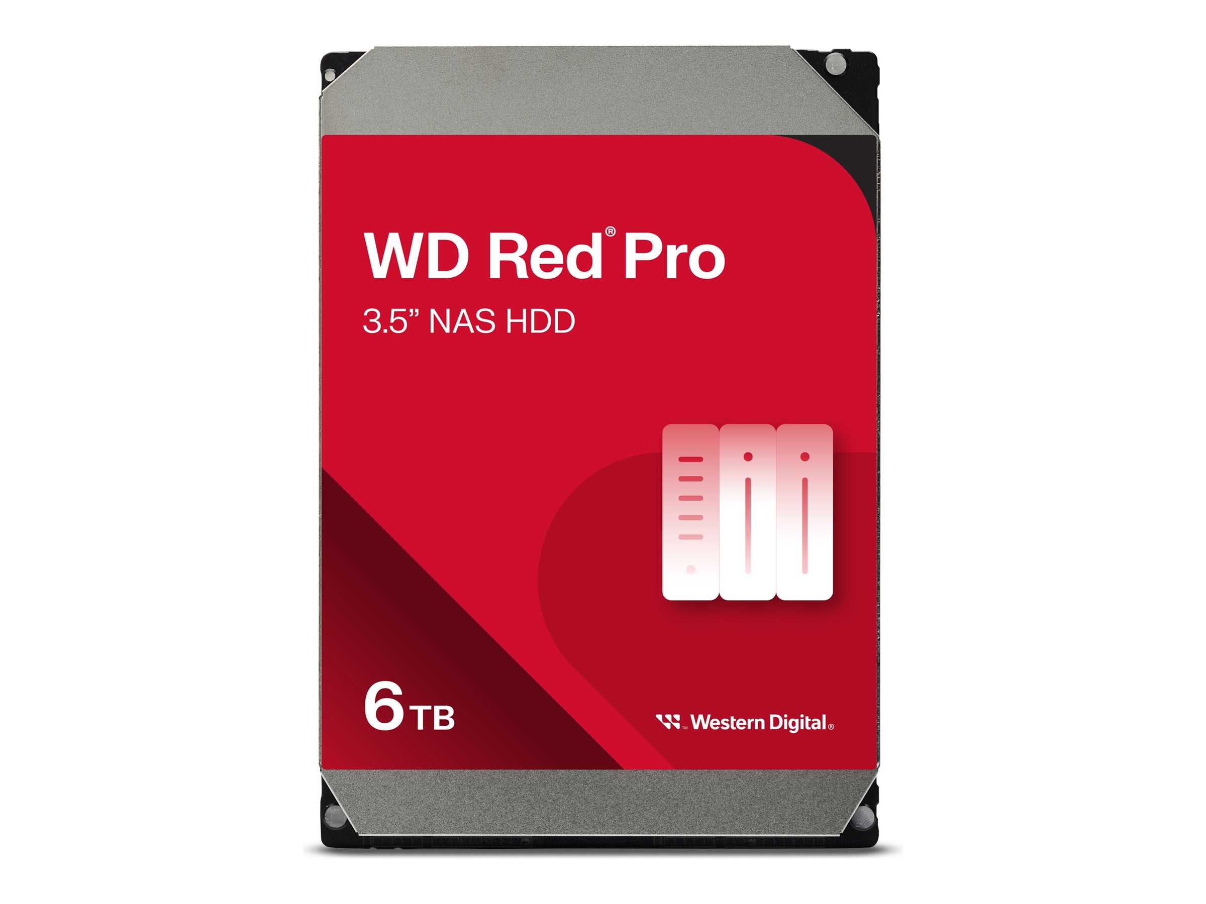 WD Red Pro 6TB SATA HDD Vorderansicht