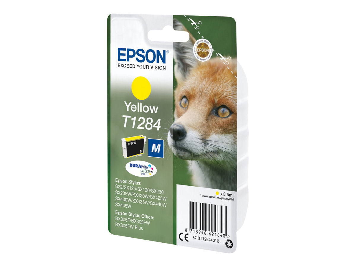 EPSON T1284 Tintenpatrone Gelb Verpackung