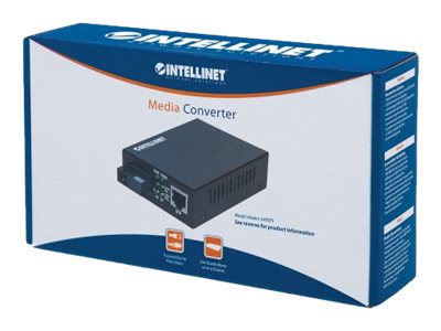 INTELLINET Gigabit Ethernet auf SFP Medienkonverter Vorderansicht