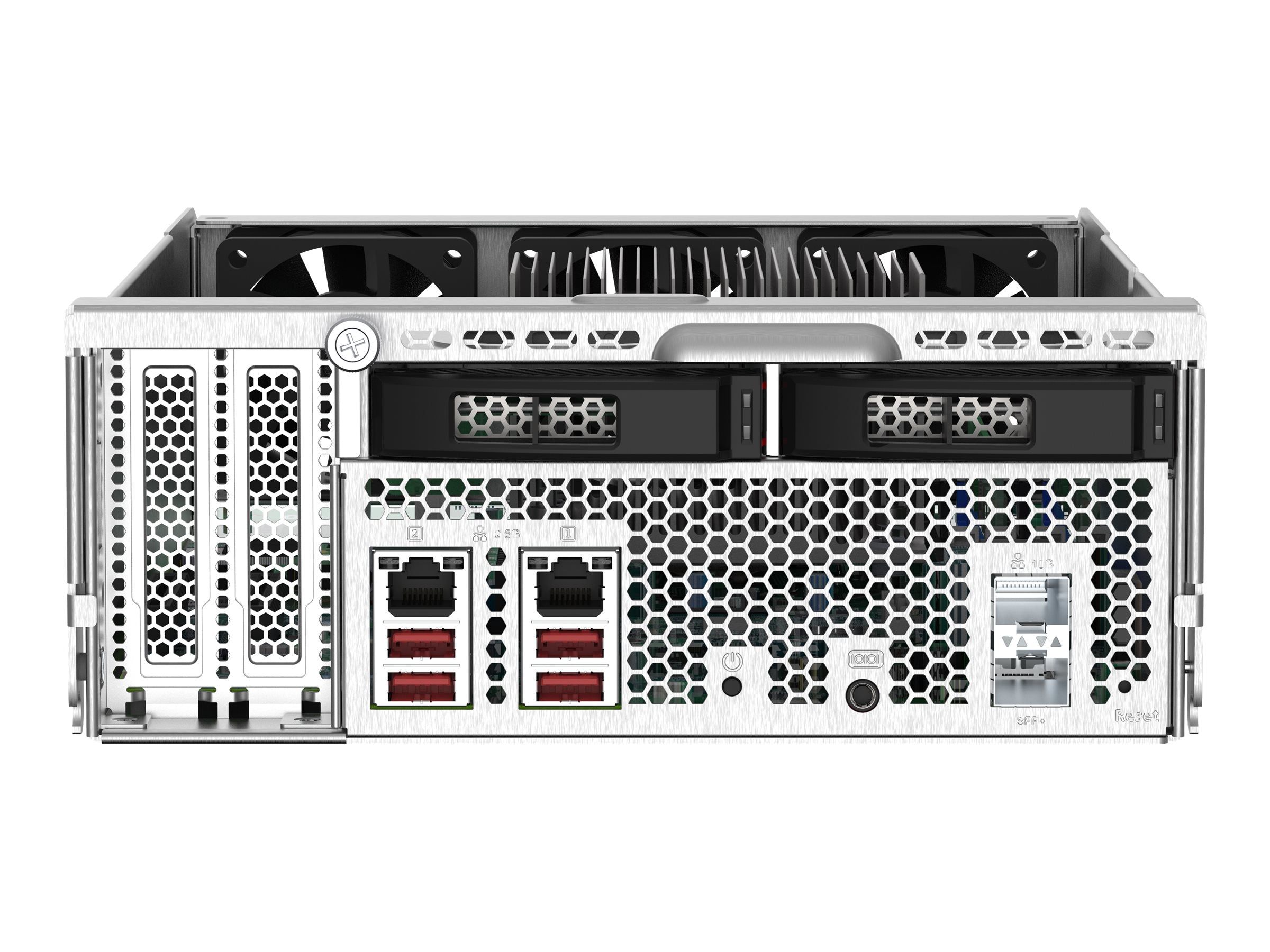 QNAP GM-1000 system NAS node TNS-h1083X Rückansicht