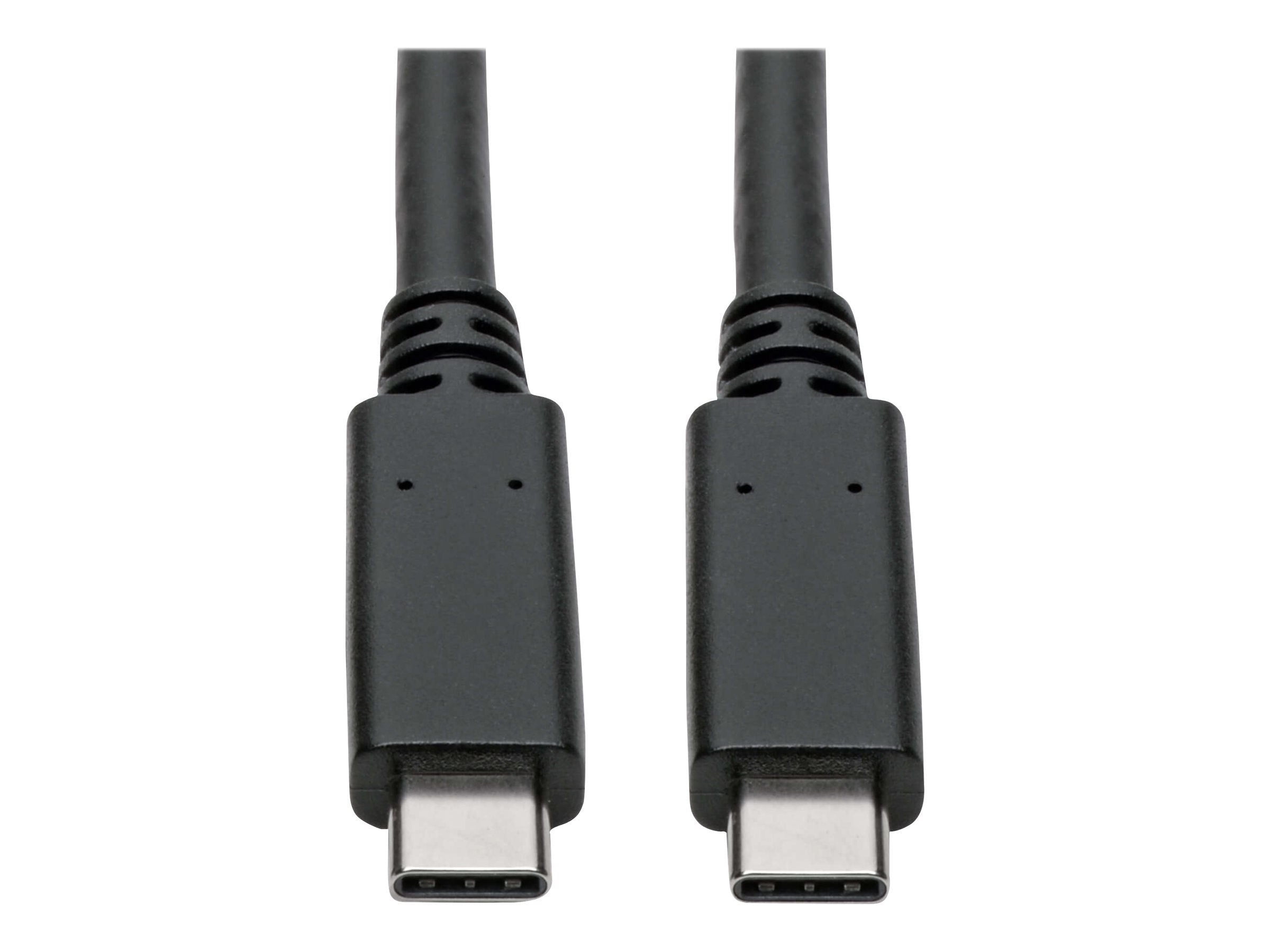 EATON TRIPPLITE USB-C Cable M/M - USB 3.1 Gen 2 10 Gbps 5A Rating USB-IF Certified Thunderbolt 3 Compatible 3ft. 0