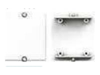 BACHMANN Rahmen Blind mit Anschraubdome weiss