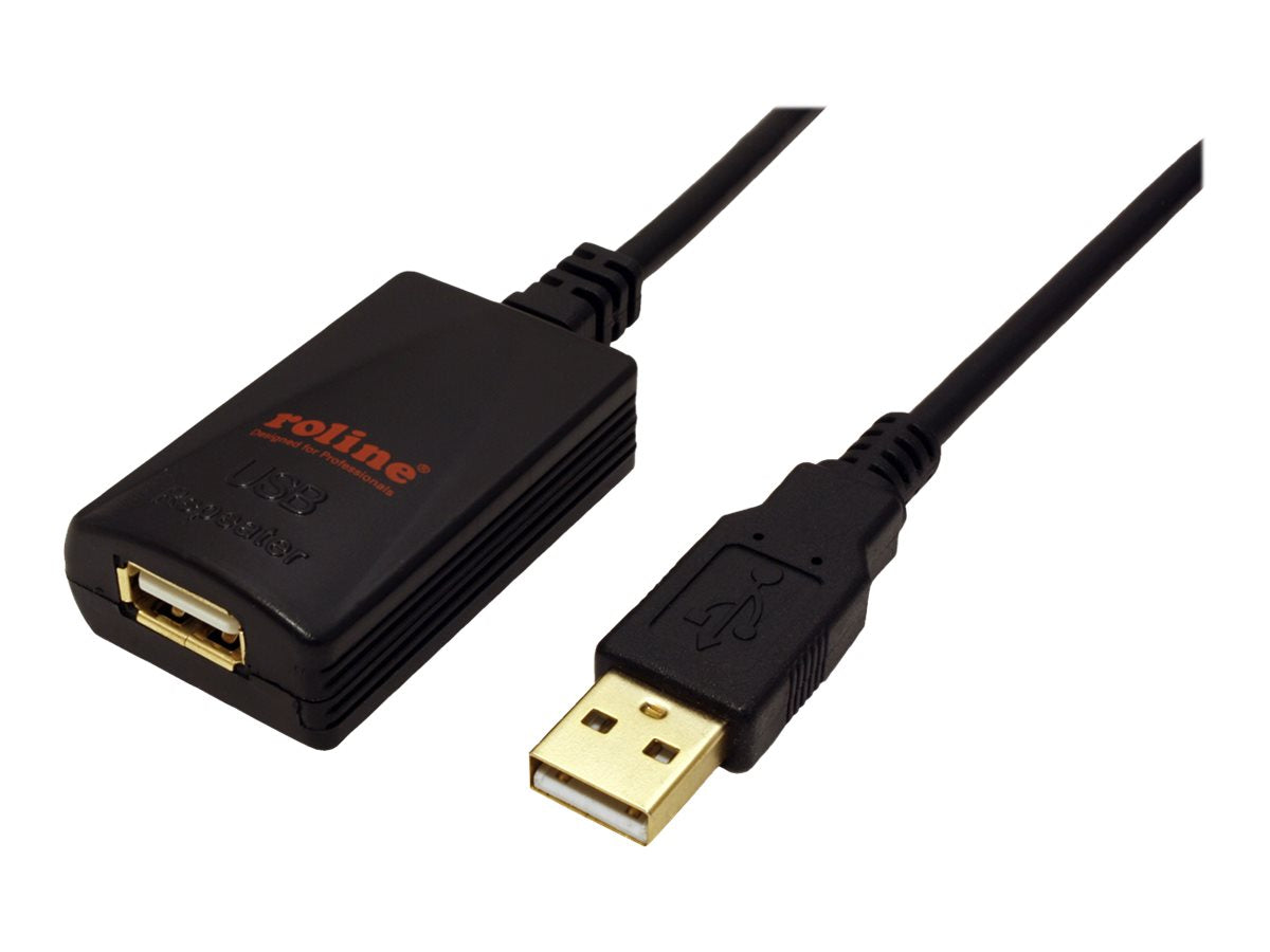 ROLINE USB 2.0 Verlängerung schwarz 5m - Verpackung