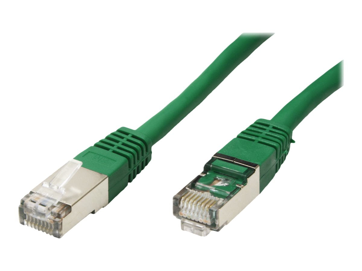 VALUE Patchkabel Kat.6 Class E S/FTP PiMF grün 10m Vorderansicht