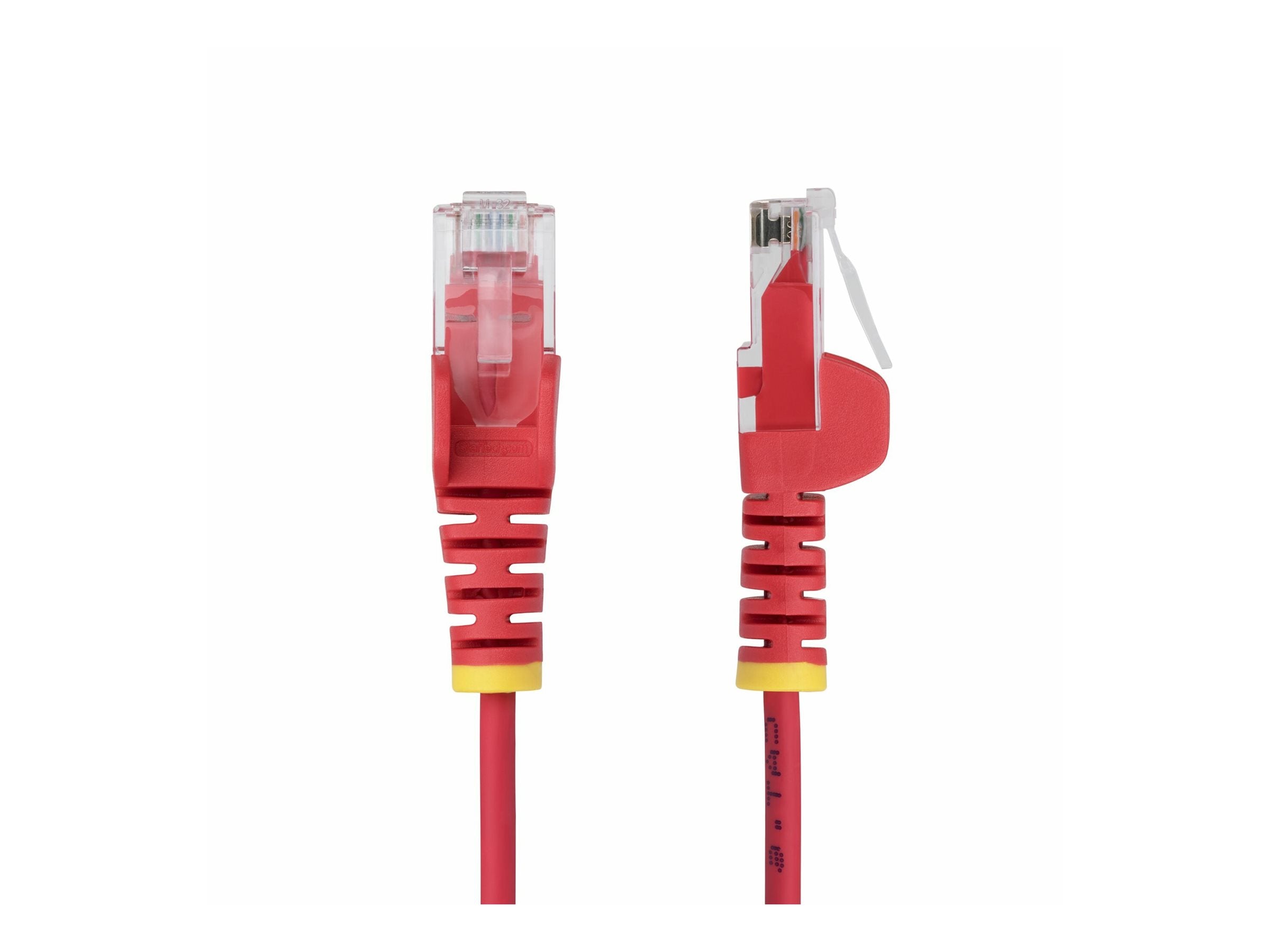 STARTECH.COM 3m Rotes Schlankes CAT6-Ethernet-Kabel Snagless RJ45 LSZH 28AWG Reines Kupfer Patchkabel/Netzwerkkabel
