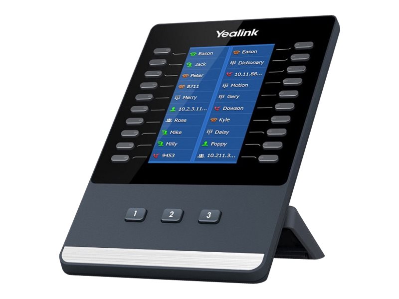 YEALINK EXP43 LCD Keypad Vorderansicht