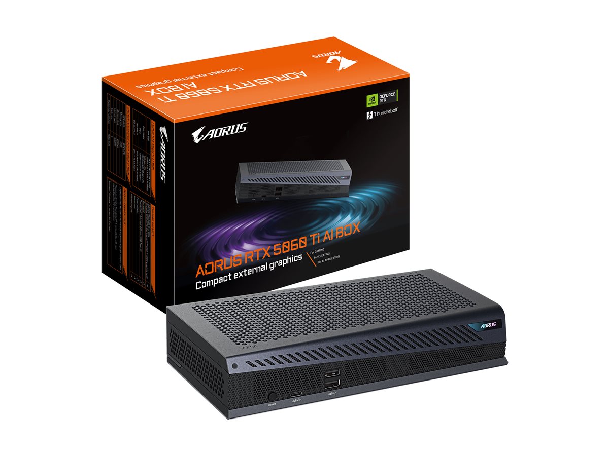 GIGABYTE AORUS RTX 5060 Ti AI BOX Detailansicht