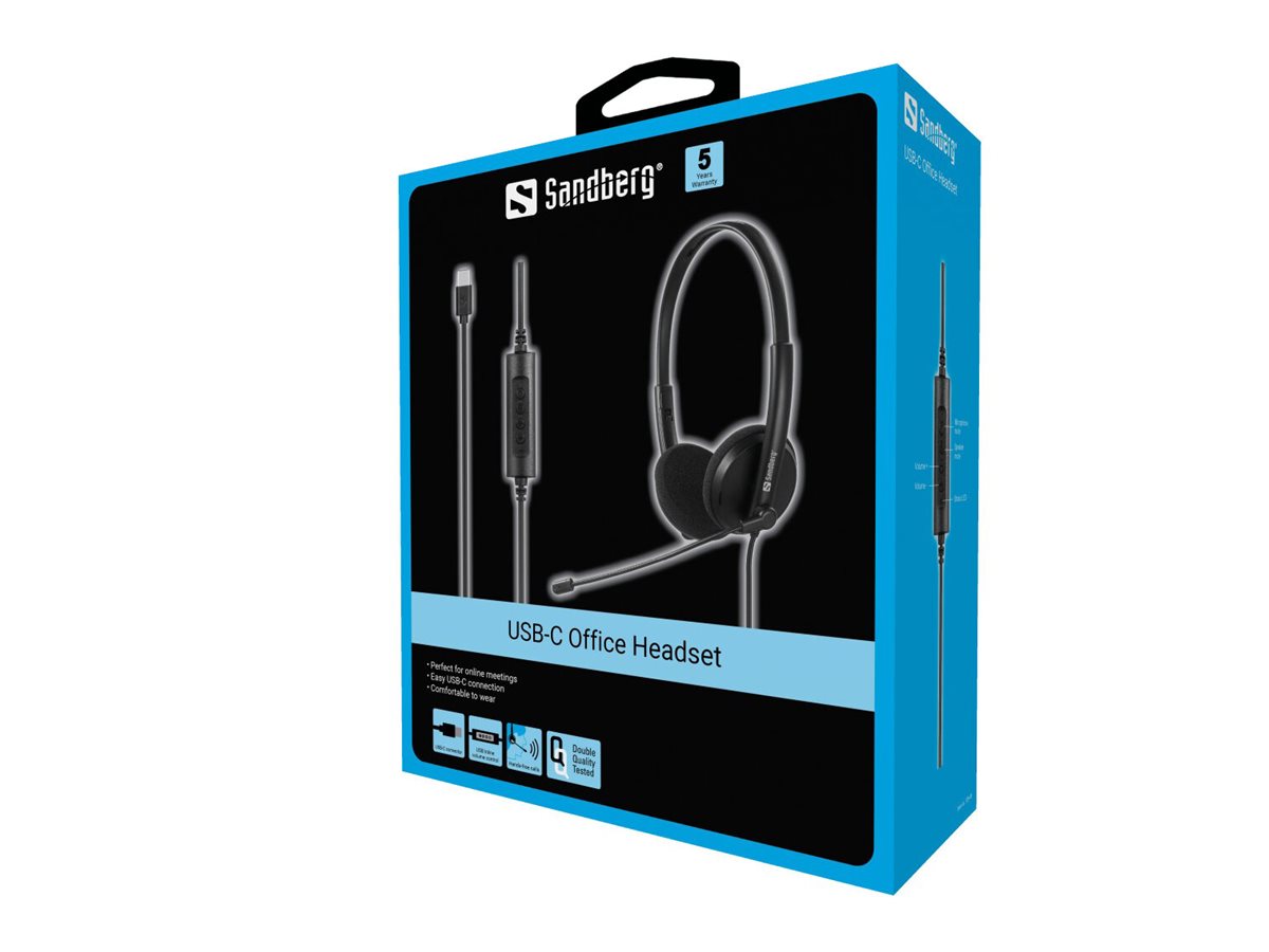 SANDBERG USB-C Office Headset Vorderansicht