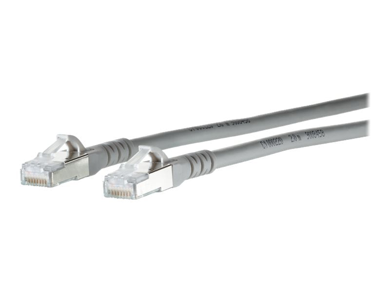 METZ CONNECT Patchkabel Cat.6A AWG 26 grau 0.3m Vorderansicht