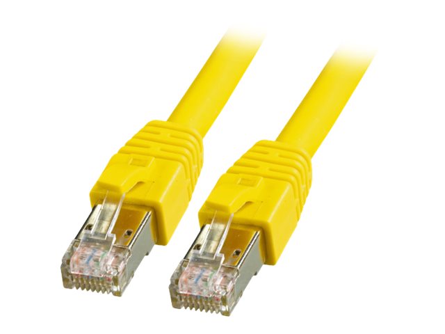 EFB RJ45 Patchkabel S/FTP Cat8.1 LSZH GELB 10,0m - Vorderansicht