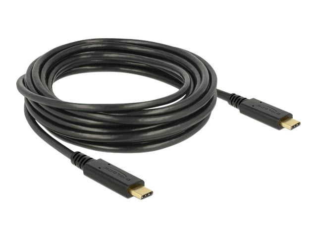 DELOCK USB 2.0 Kabel Type-C zu Type-C 4 m 3 A Vorderansicht