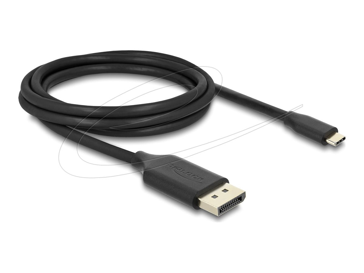 DELOCK USB Type-C zu DisplayPort Kabel 8K 60 Hz Vorderansicht