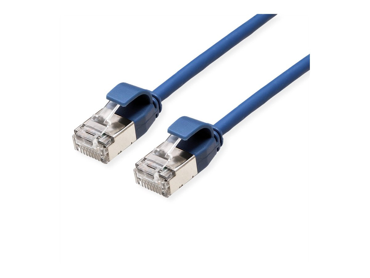 ROLINE U/FTP DataCenter Patchkabel Kat 6A Class EA LSOH slim blau 5m - Verpackung