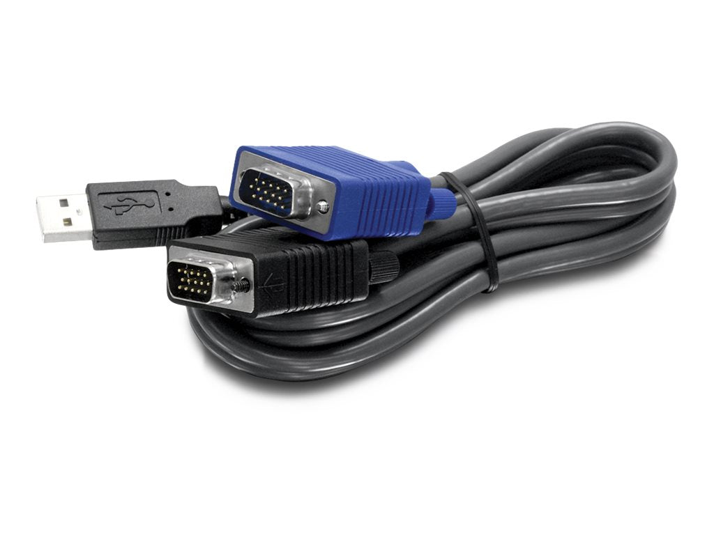 TRENDNET TK-CU06 KVM Kabel 6ft USB/VGA - Vorderansicht