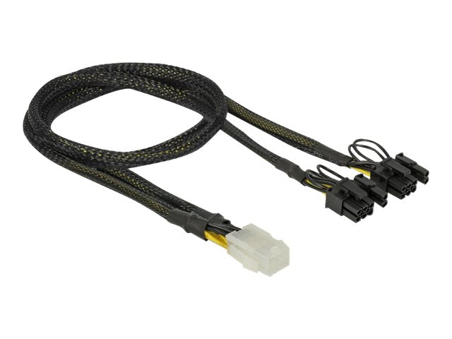 DELOCK PCI Express Stromkabel 6 Pin Buchse > 2 x 8 Pin Stecker 30 cm - Vorderansicht