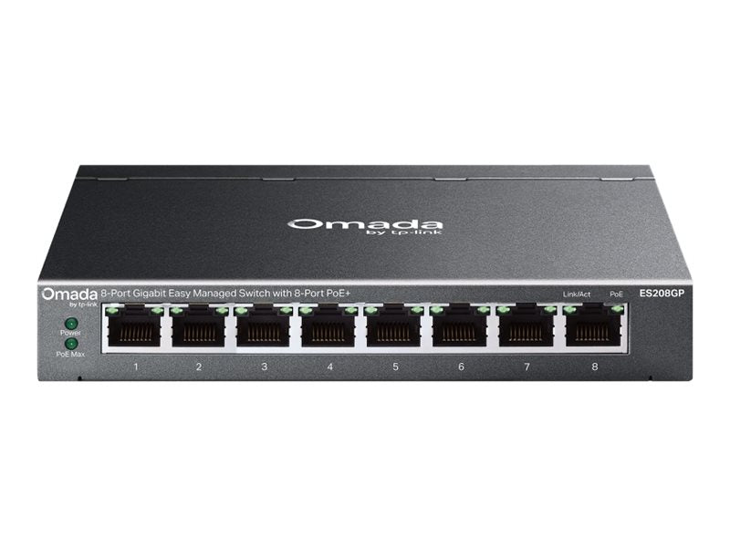 TP-LINK ES208GP Omada 8-Port Gigabit Easy Managed Switch Vorderansicht