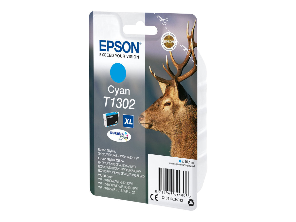 EPSON T1302 Tintenpatrone Cyan Verpackung