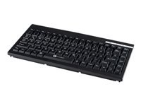 GETT GCQ Cleantype Easy Basic Compact kompakte Tastatur mit Kunststoffgehaeuse 88 Tasten USB Farbe schwarz Layout: DE