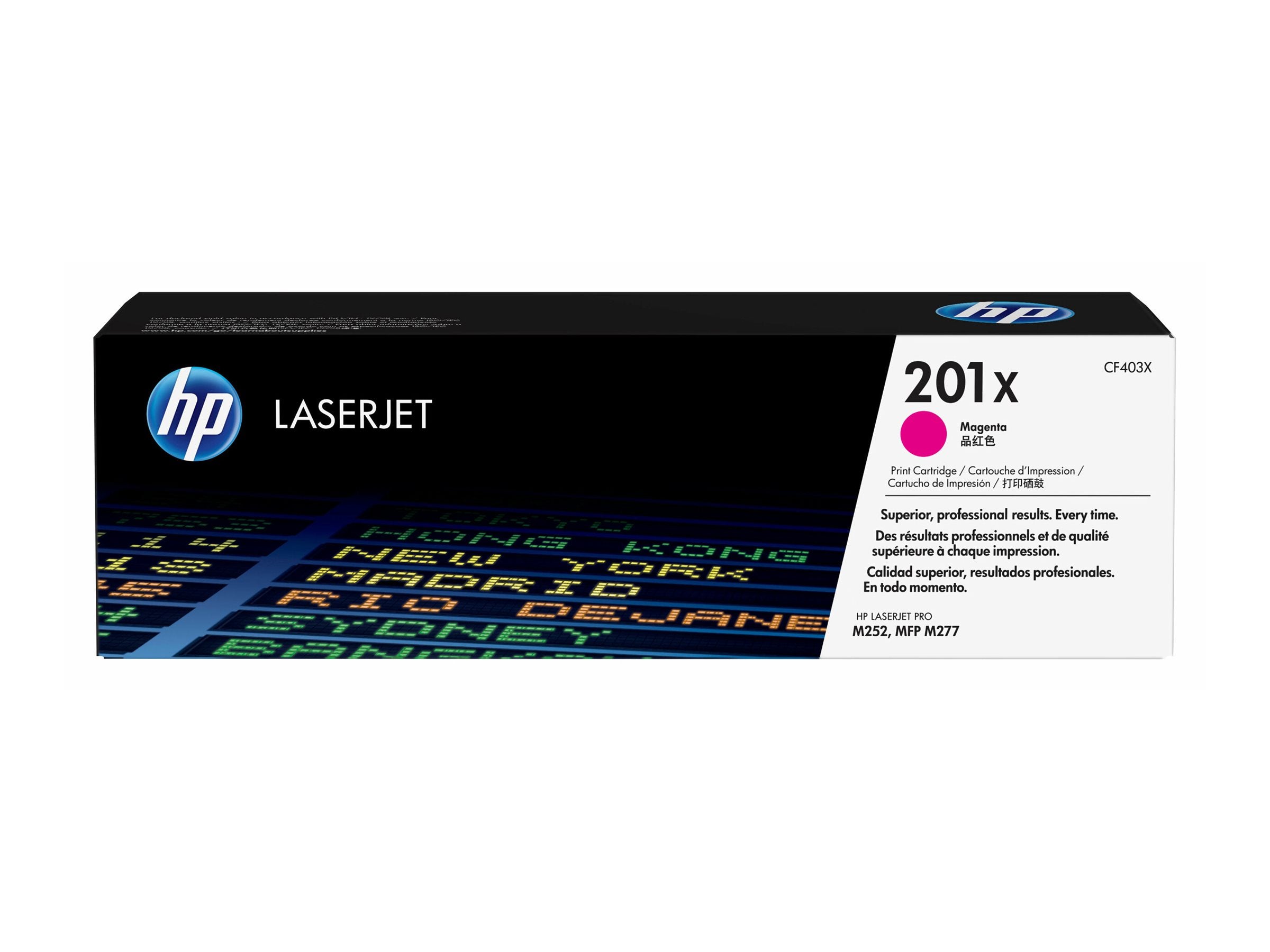HP 201X original Toner cartridge CF403X magenta - Vorderansicht