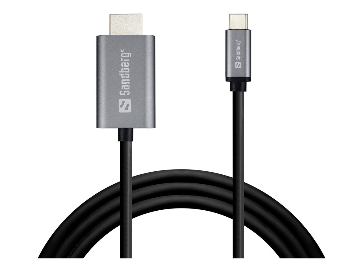 SANDBERG USB-C to HDMI Cable 2M - Vorderansicht