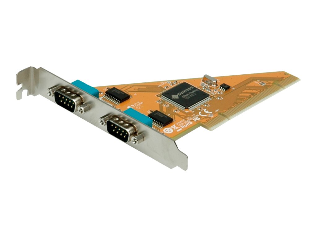 VALUE PCI-Karte Seriell RS232 D-Sub 9 2 Ports Vorderansicht