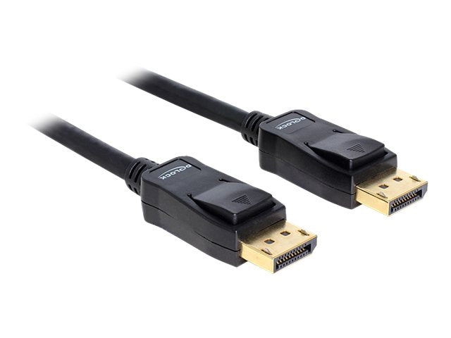 DELOCK Kabel Displayport St-St. Gold 5m - Vorderansicht