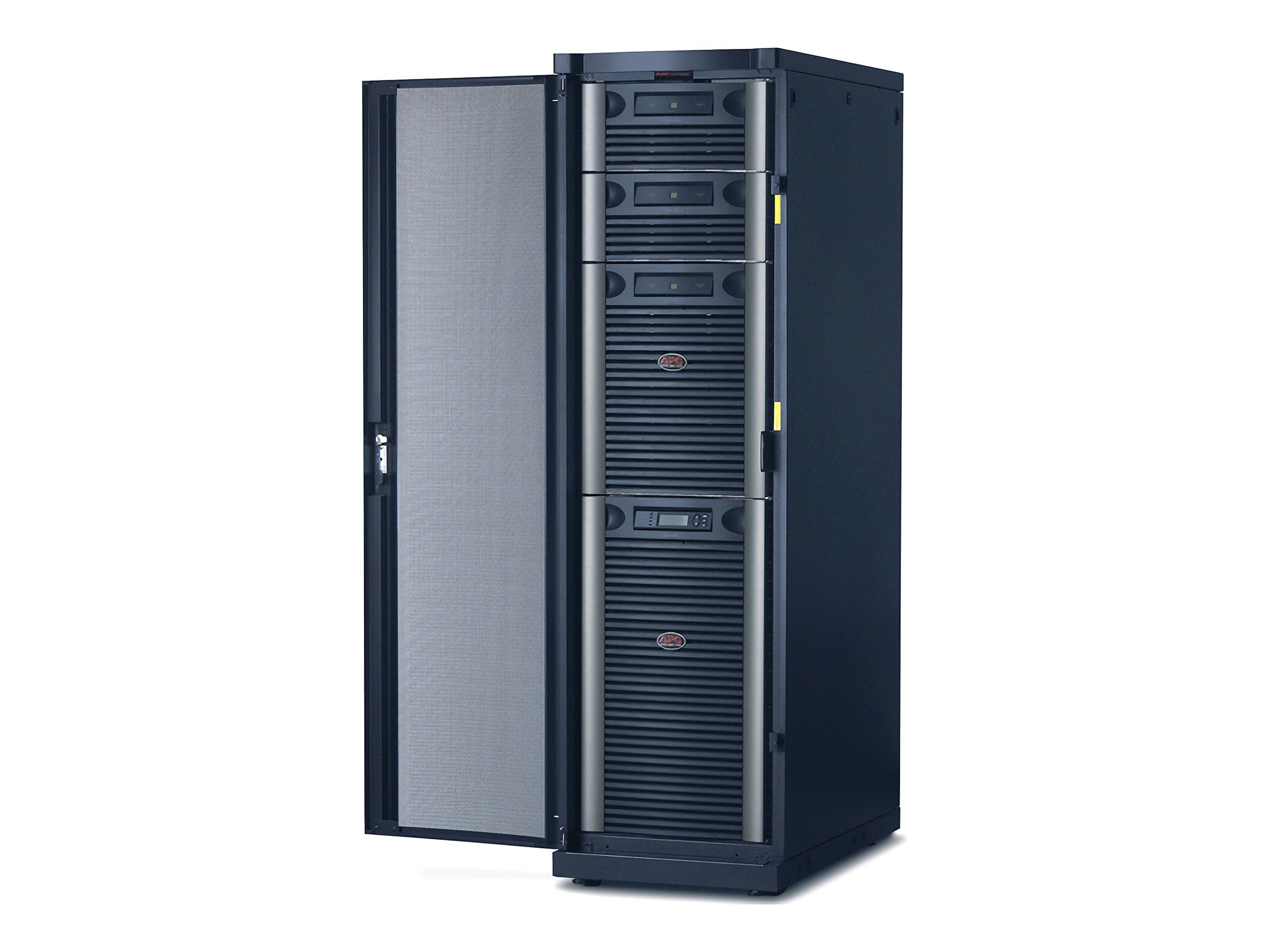 APC Symmetra LX 16kVA Scalable to 16kVA N+1 Power Rack AC 208/240V 16000VA Ethernet 10/100 oc 13 19U BK silver